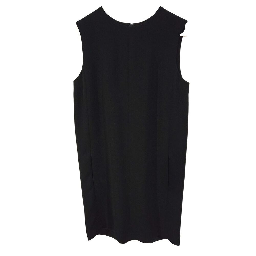 Vince Sz 8 Womens Black Silk Blend Shift Dress